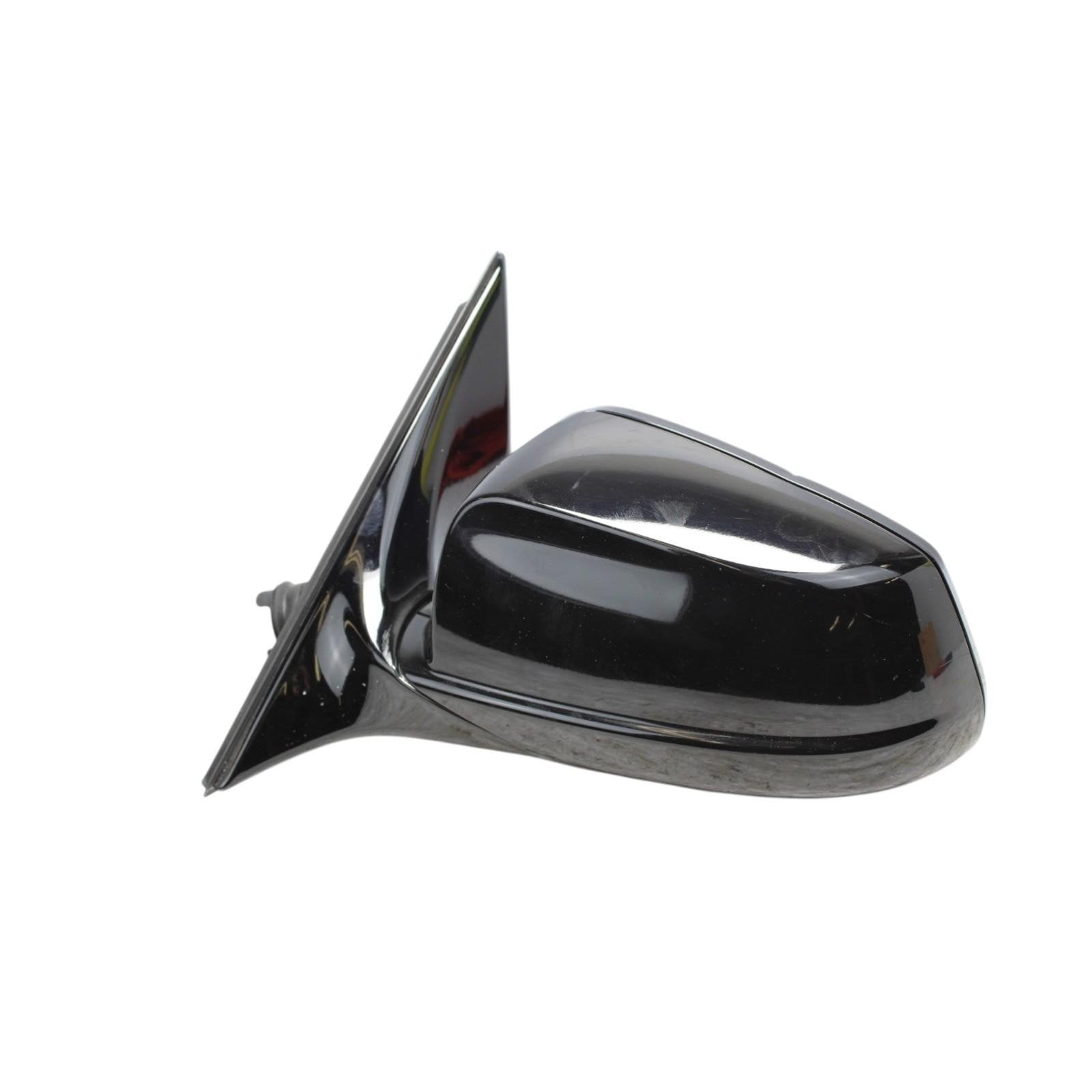 2011-2012 BMW 528i 535i 550i Left Door Mirror Black OEM *light scratches*