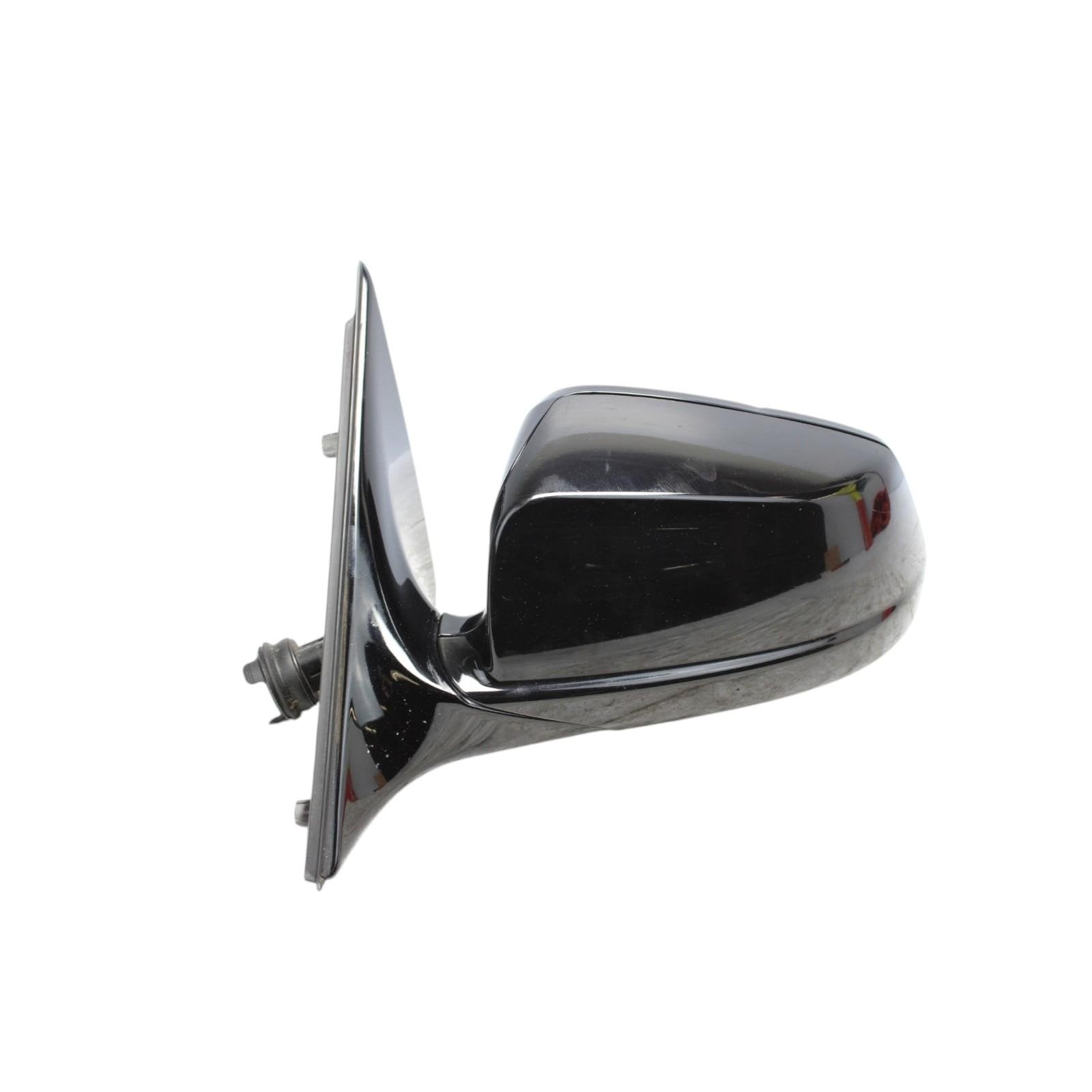 2011-2012 BMW 528i 535i 550i Left Door Mirror Black OEM *light scratches*