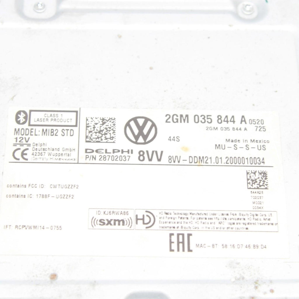 2019-2021 VW Golf GTI MMI / Multimedia Control UNIT (MIB2) 2GM035844A