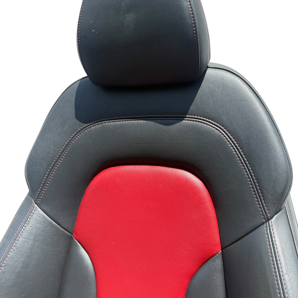 2009-2015 Audi TTS 8J Front Heated Sport Magma Red Seats Set OEM *Have Wear*