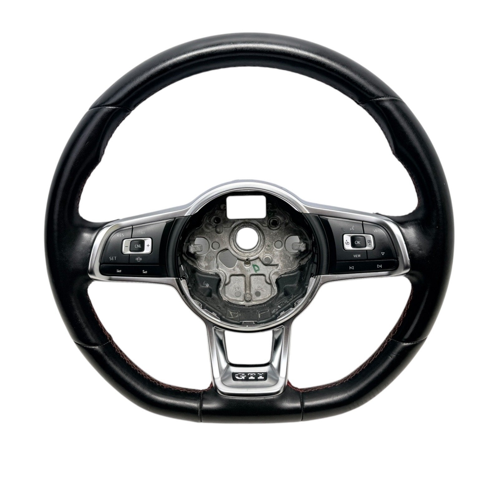 2018-2021 MK7 VW GTI Black Leather Steering Wheel Manual Trans MK7.5 Genuine