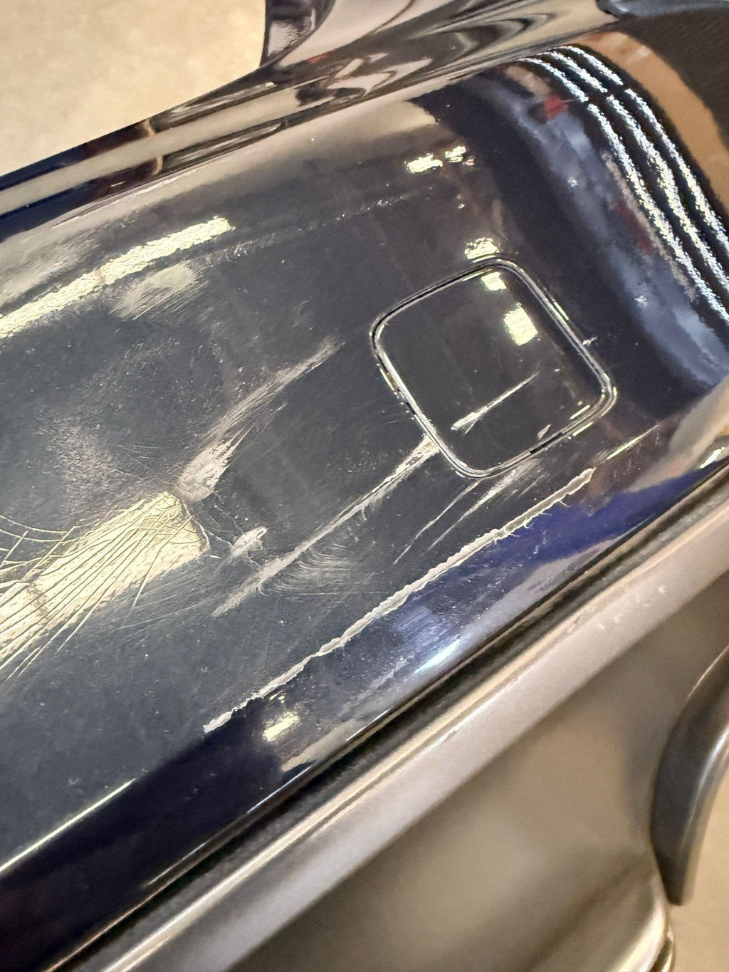 13-16 Audi S4 A4 S-Line B8.5 Rear Bumper Cover OEM MOONLIGHT BLUE LX5R *damage*