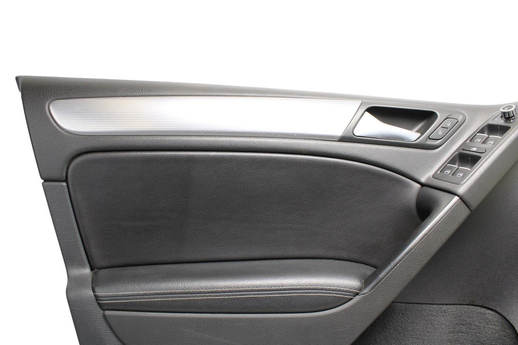 2012 - 2013 VOLKSWAGEN GOLF R FRONT LEFT DRIVER DOOR PANEL WITH ALUMINUM TRIM