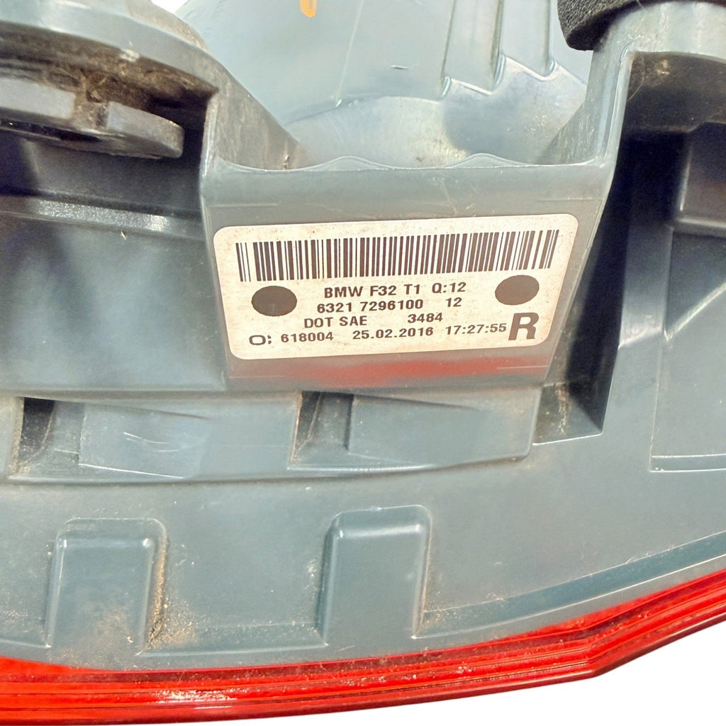14-20 BMW F32 F33 F36 F82 F83 M4 Right Rear Outer Tail Light OEM 7296100
