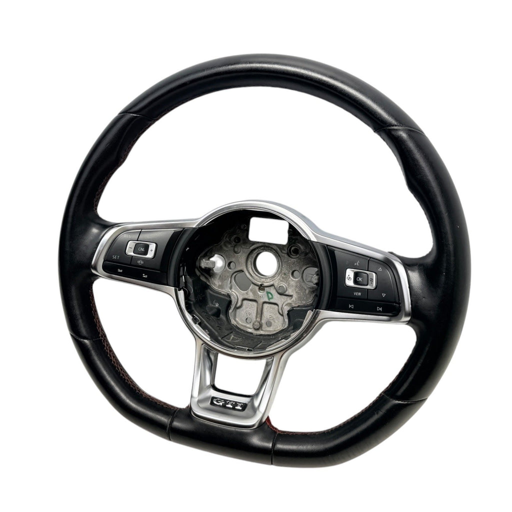 2018-2021 MK7 VW GTI Black Leather Steering Wheel Manual Trans MK7.5 Genuine