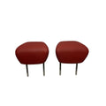 2014-2016 BMW 435i Grand Coupe Red Leather Rear Headrest Pair OEM