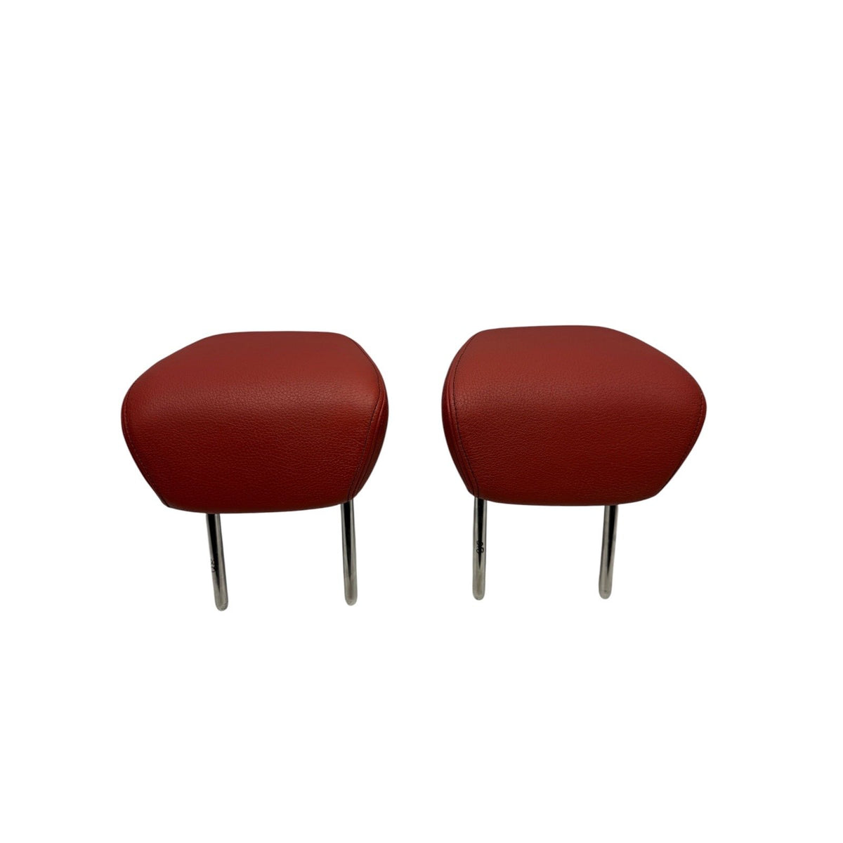 2014-2016 BMW 435i Grand Coupe Red Leather Rear Headrest Pair OEM