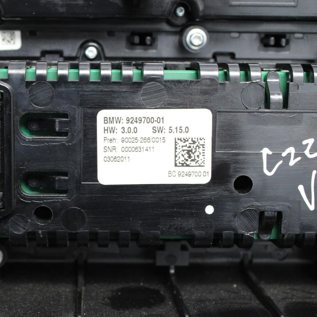 11-16 BMW 528i 535i 550i M5 F10 Climate Control Panel Radio Scratches & Peeling