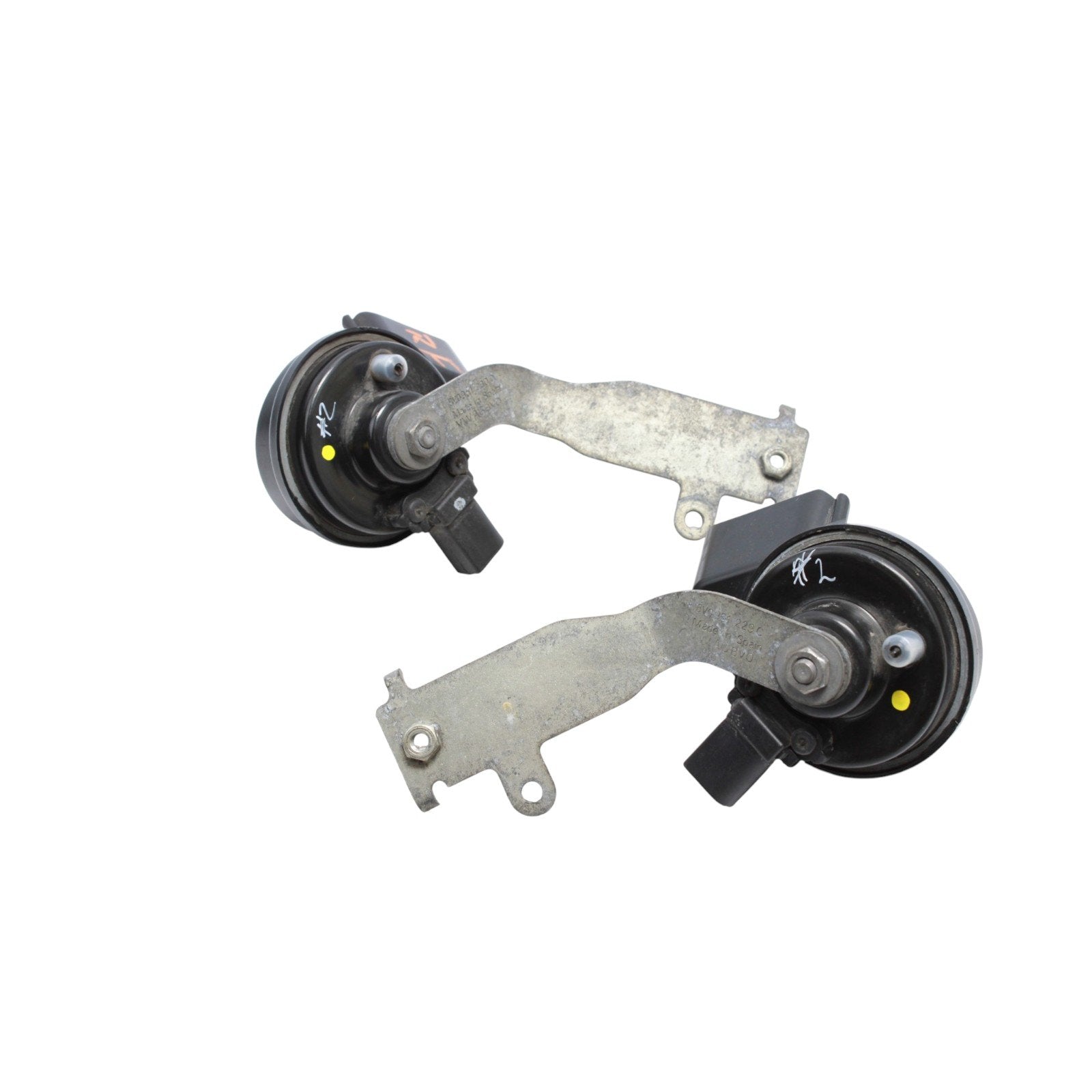 2017-2020 Audi A3 S3 RS3 Low & High Tone Horn Set Pair 8V0951210D, 8V0951209C