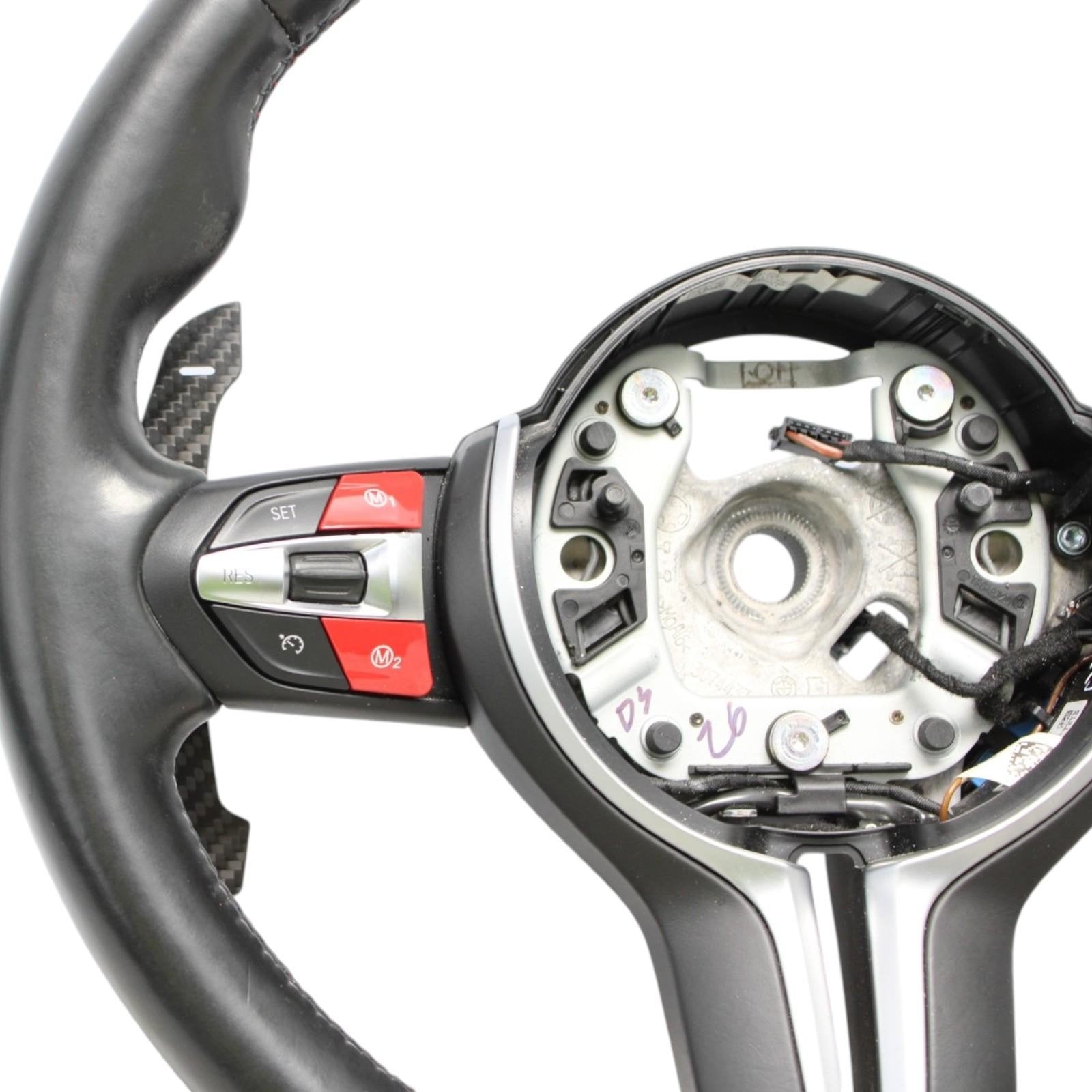 BMW F80 F82 F83 F87 M3 M4 Steering Wheel M SPORT Leather Carbon Shifters HEATED