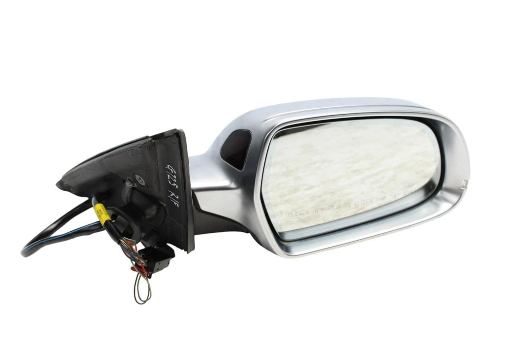 09-16 AUDI B8 S4 A4 FRONT RIGHT SIDE DOOR MIRROR ALUMINUM AUTOFOLD/BLIND SPOT