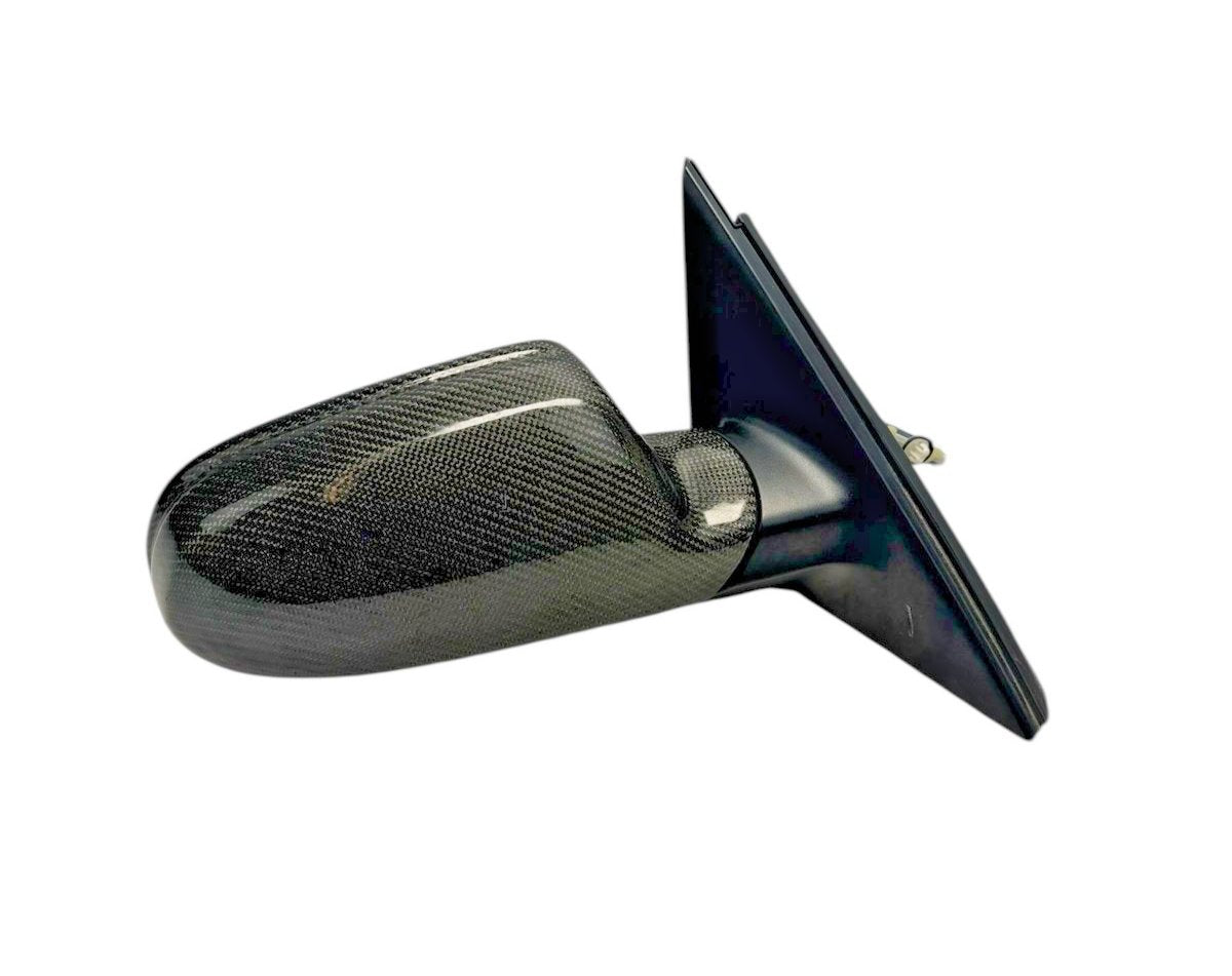 10-16 Audi S4 B8 B8.5 RIGHT PASSENGER SIDE DOOR MIRROR CARBON WITH BLIND SPOT