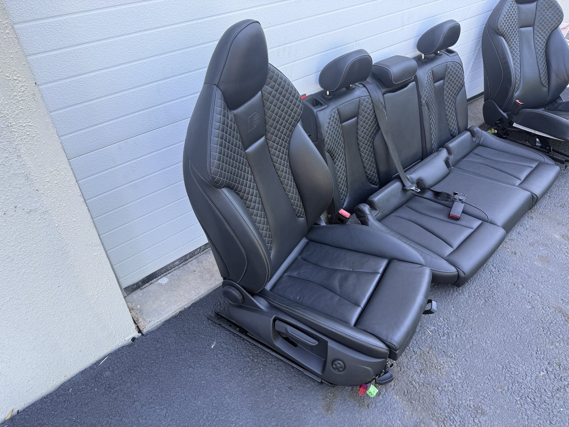 2017-2020 Audi S3 Front & Rear Seats - Airbag Deployed
