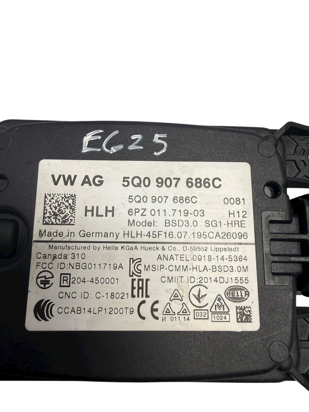 2015 - 2021 VW GTI GOLF R RIGHT BLIND SPOT RADAR SENSOR MODULE OEM 5Q0907686C