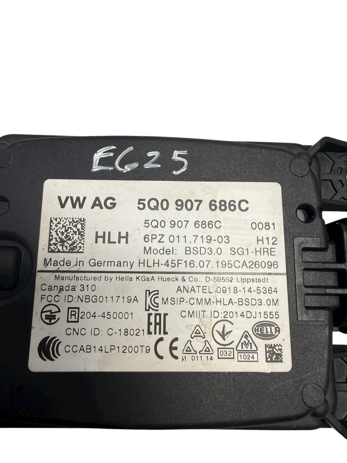 2015 - 2021 VW GTI GOLF R RIGHT BLIND SPOT RADAR SENSOR MODULE OEM 5Q0907686C