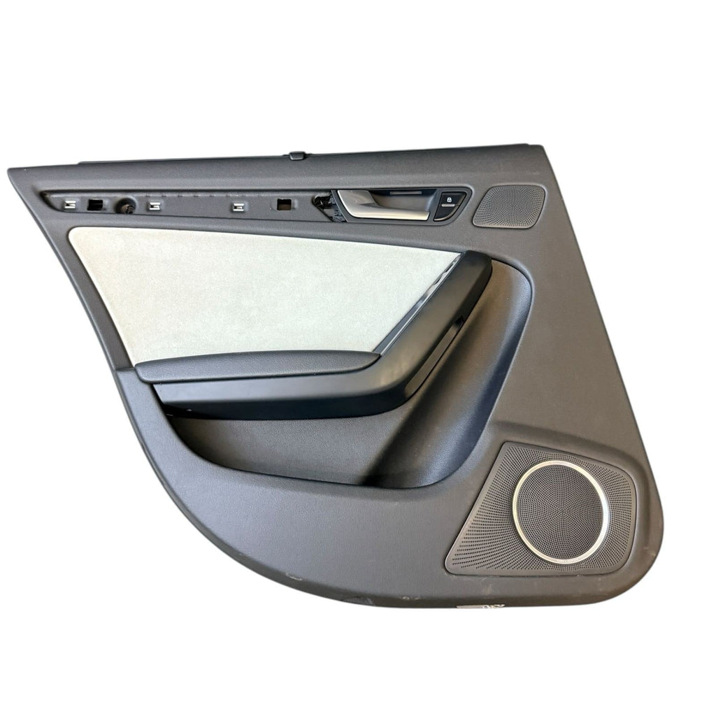 2009-2016 AUDI S4 FRONT & REAR DOOR PANELS ALCANTARA SILVER PANDA OEM *NOTE*