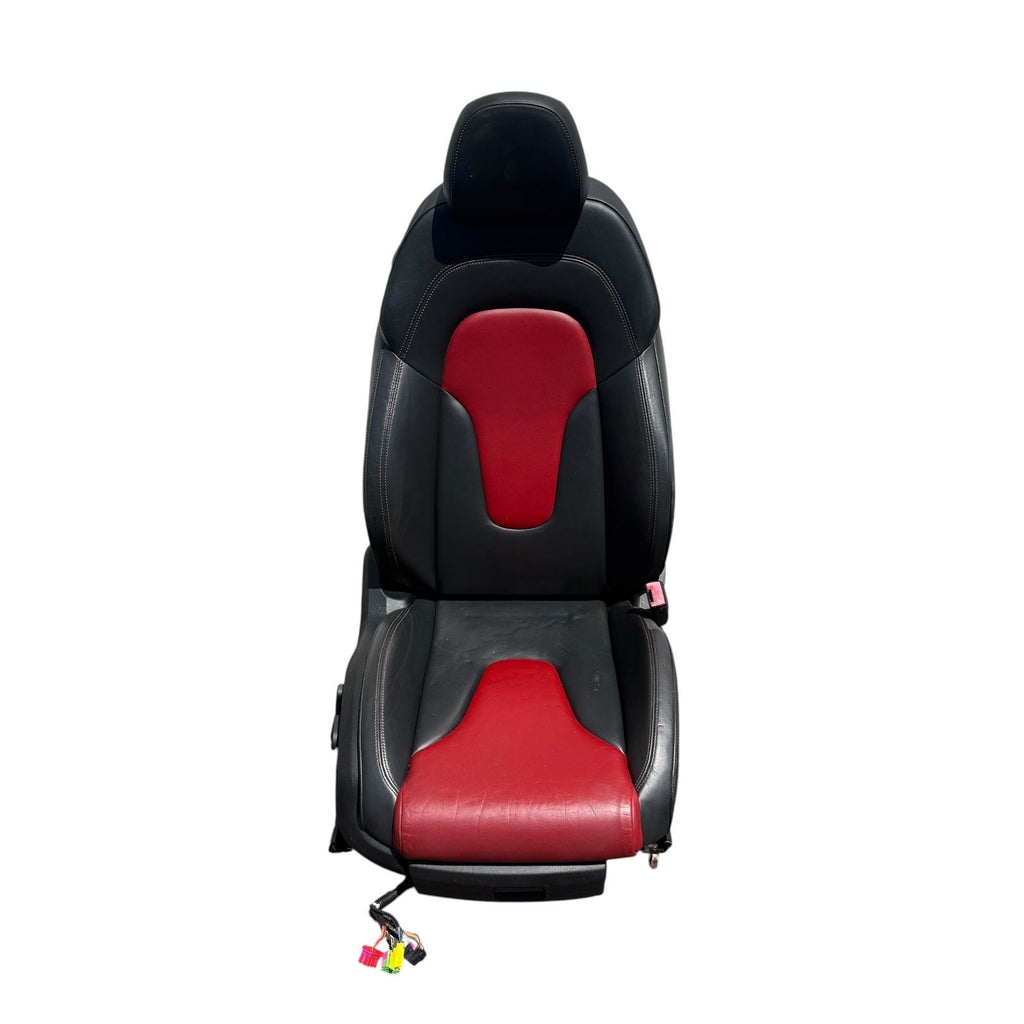 2009-2015 Audi TTS 8J Front Heated Sport Magma Red Seats Set OEM *Have Wear*
