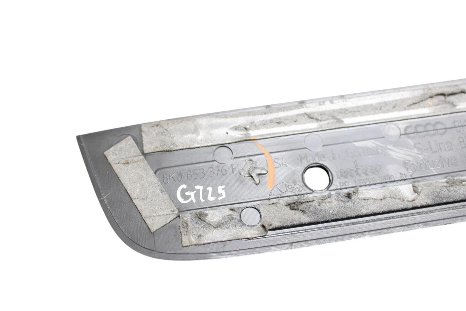 09-16 AUDI A4 S4 REAR LEFT/RIGHT S4 DOOR SILL PANEL SCUFF PLATE PAIR *broke tab*