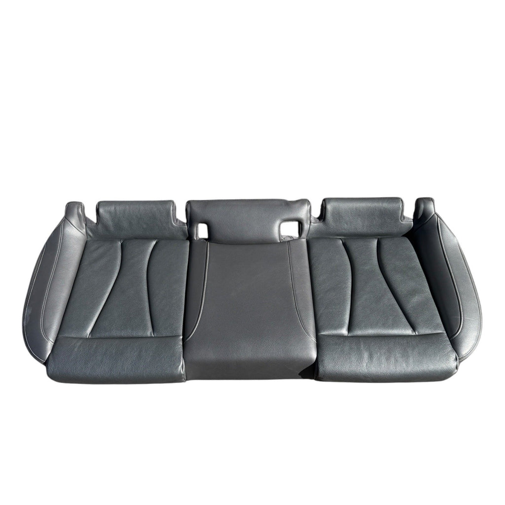 2015-2020 Audi S3 Seat Set Front & Rear Black Leather Silver Stitching OEM