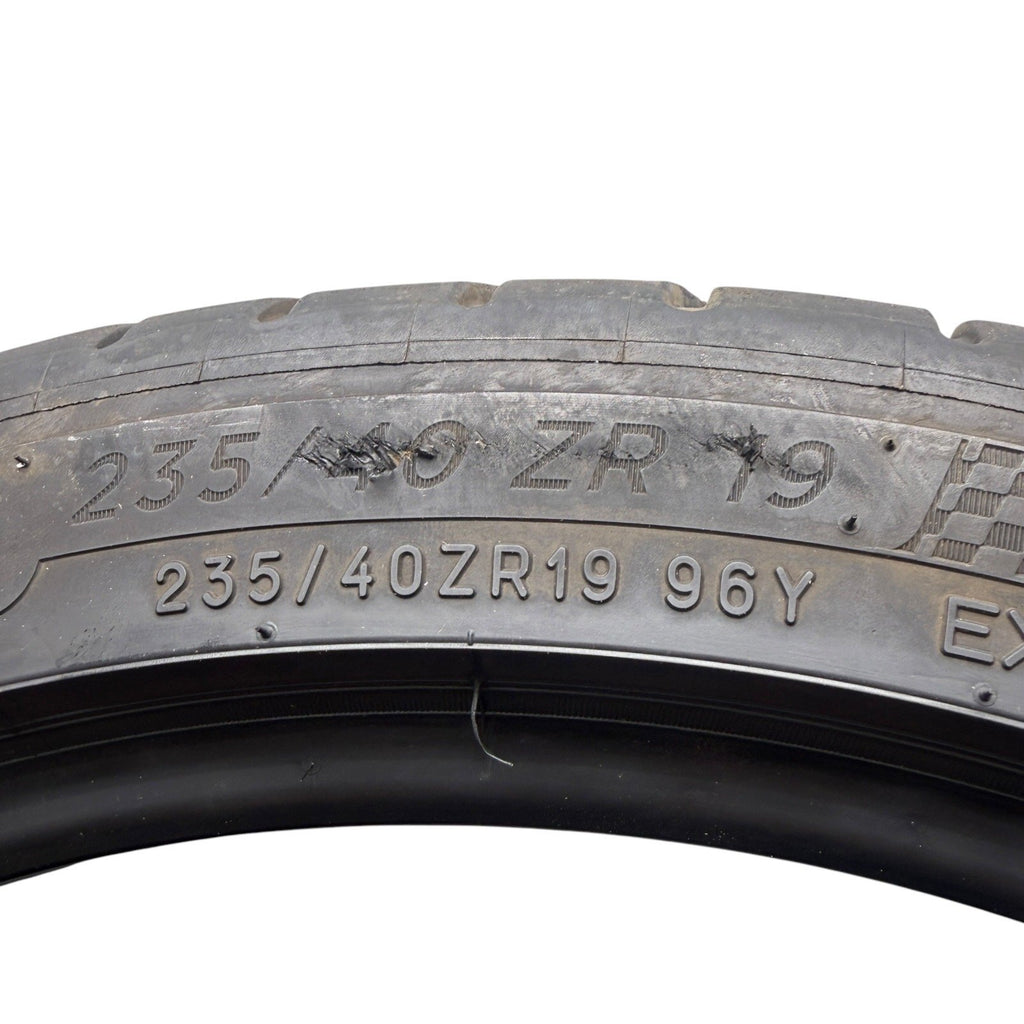 Michelin Pilot Sport All Season 4 235/40ZR19 96Y Used 9/32nds