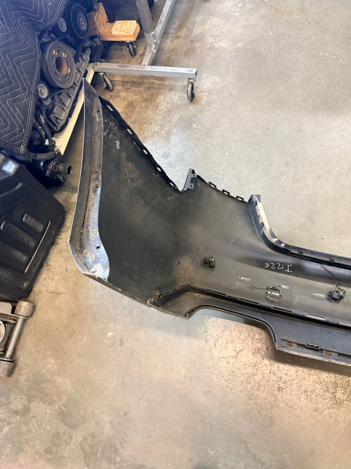 13-16 Audi S4 A4 S-Line B8.5 Rear Bumper Cover OEM MOONLIGHT BLUE LX5R *damage*