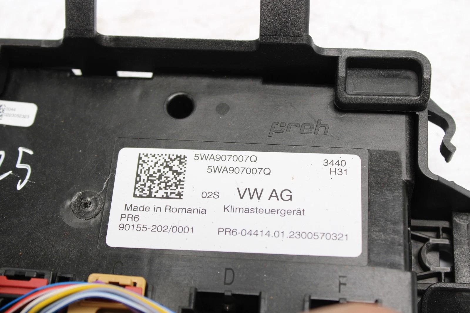 2022-2024 Volkswagen Golf GTI AC Air Conditioning Control Module -- 5WA907007Q