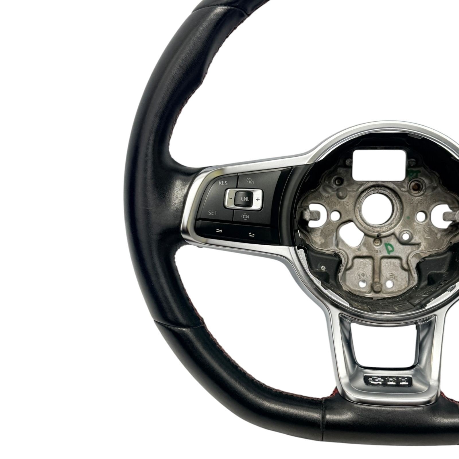 2015-2021 Volkswagen GTI Black Leather Steering Wheel W/ Control Switch OEM