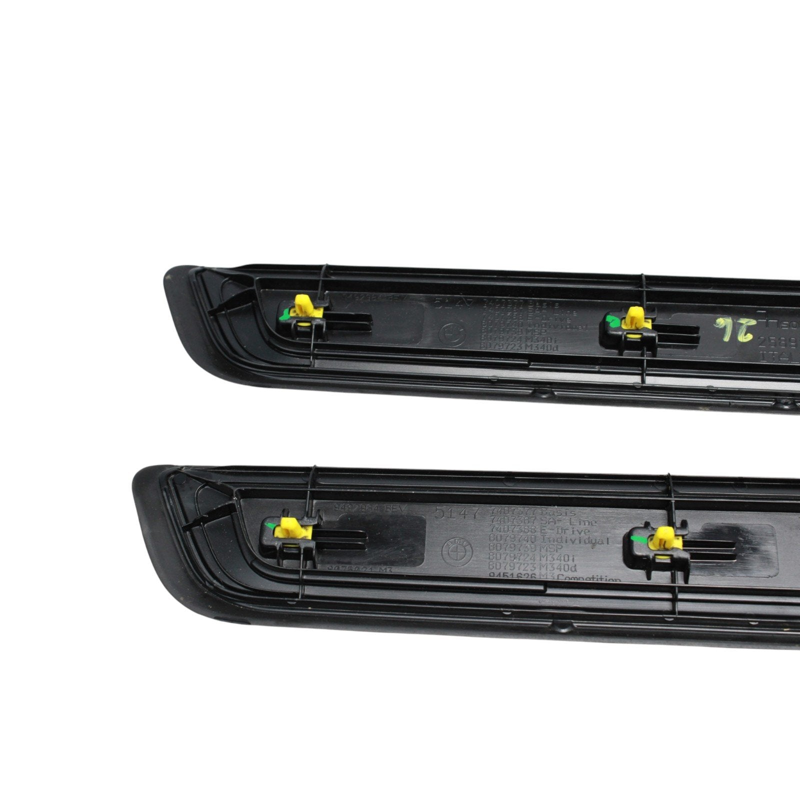 2019-2024 M340i G20 Front Left and Right Door Sill Scuff Plate Set Pair OEM