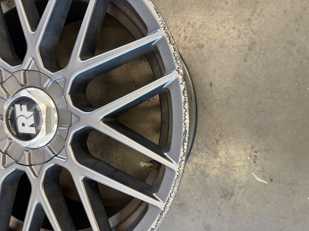 19x8.5 ET+35 Rotiform RSE R141 Silver 5x112 Set of 3 *USED See Pictures*