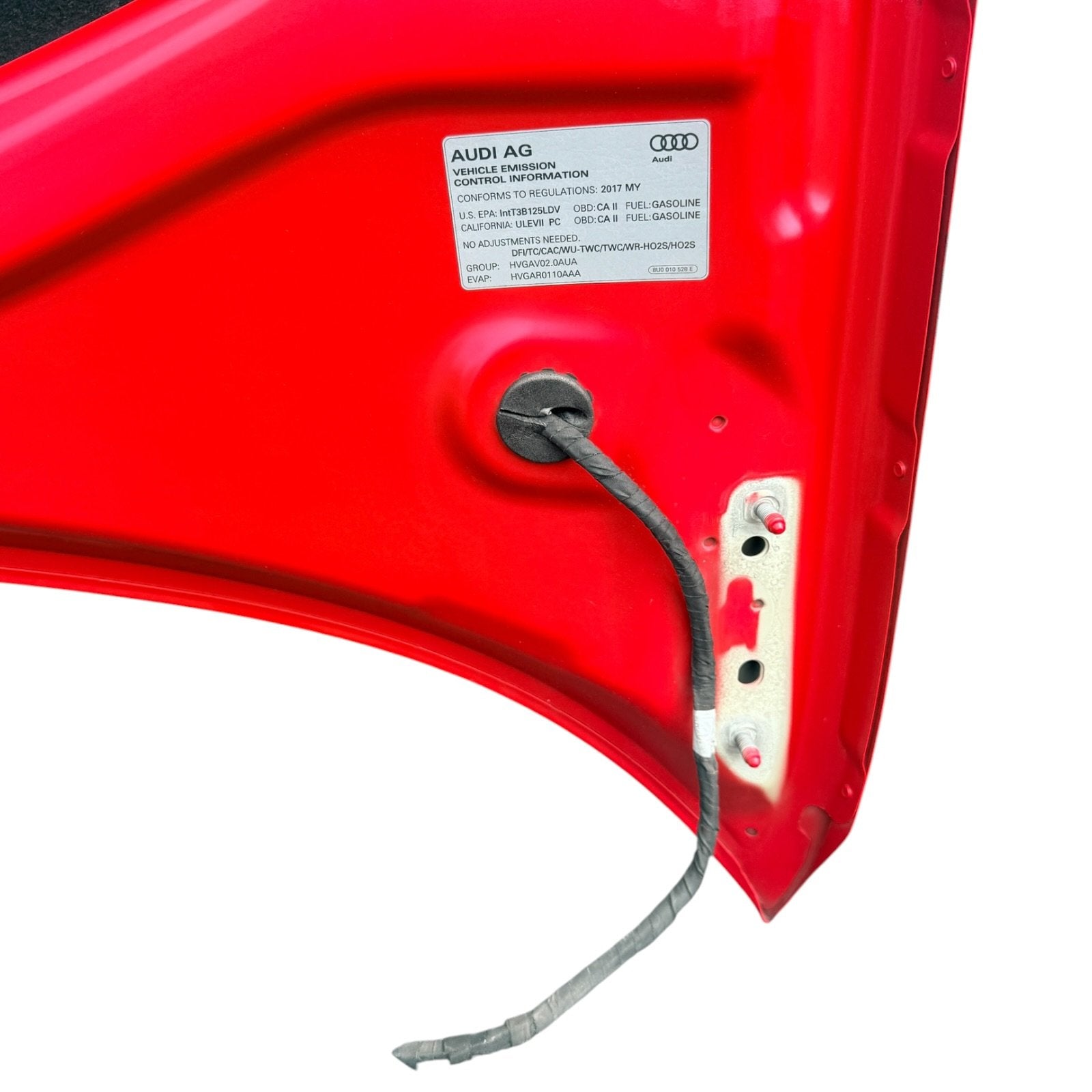 2015-2020 Audi S3 Hood Tango Red LY3U OEM *rock chips