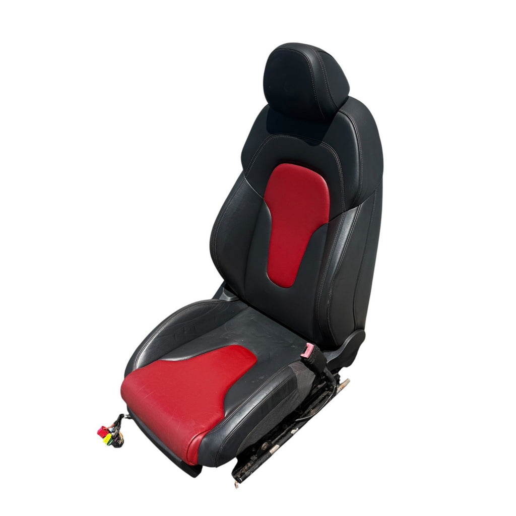 2009-2015 Audi TTS 8J Front Heated Sport Magma Red Seats Set OEM *Have Wear*