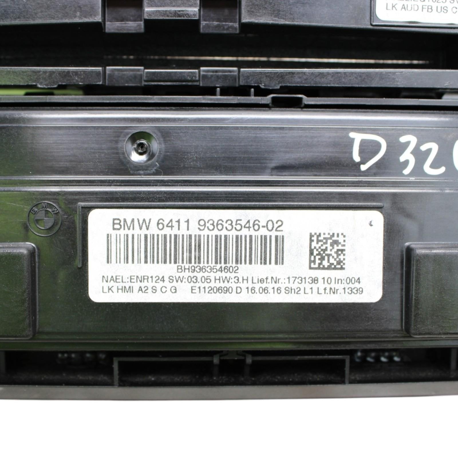 14-17 OEM BMW F32 F33 F36 F82 M3 M4 AC Heater Control Panel Radio Media Buttons