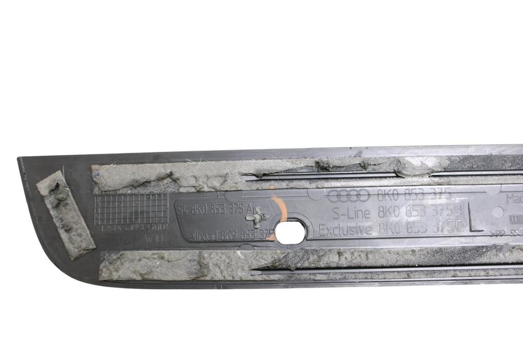 09-16 AUDI A4 S4 REAR LEFT/RIGHT S4 DOOR SILL PANEL SCUFF PLATE PAIR *broke tab*