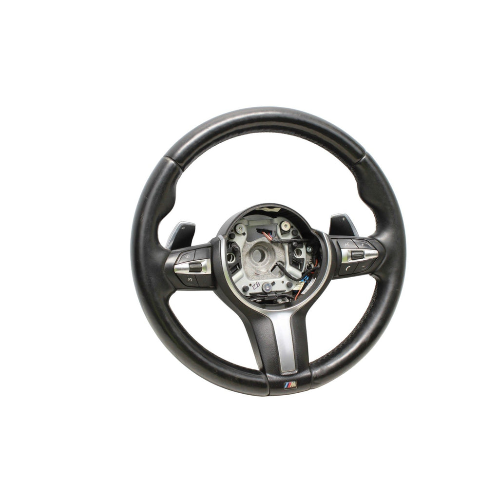 OEM BMW F23 F30 F32 F36 Steering Wheel Heated M Sport Black Leather w/Shifters