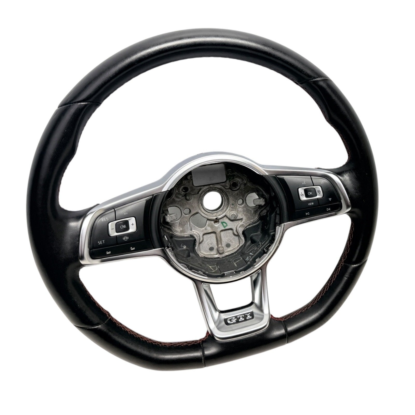 2018-2021 MK7 VW GTI Black Leather Steering Wheel Manual Trans MK7.5 Genuine
