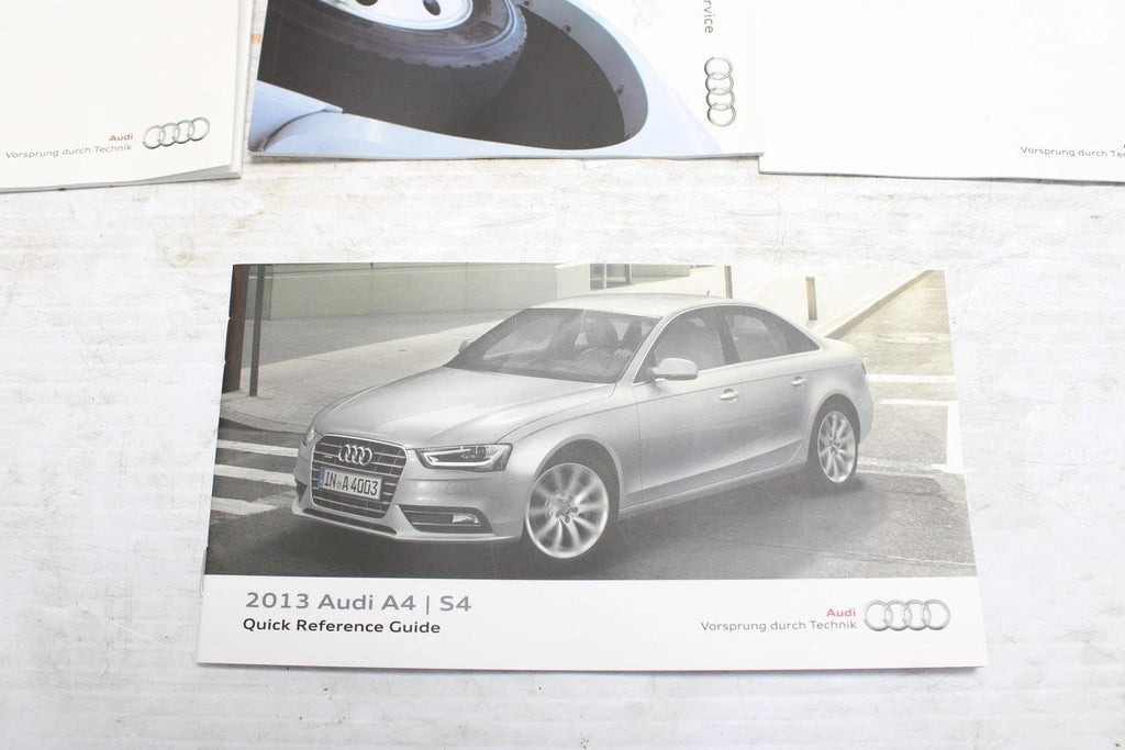 2013 AUDI A4 S4 OWNERS MANUAL SET WITH CASE OEM