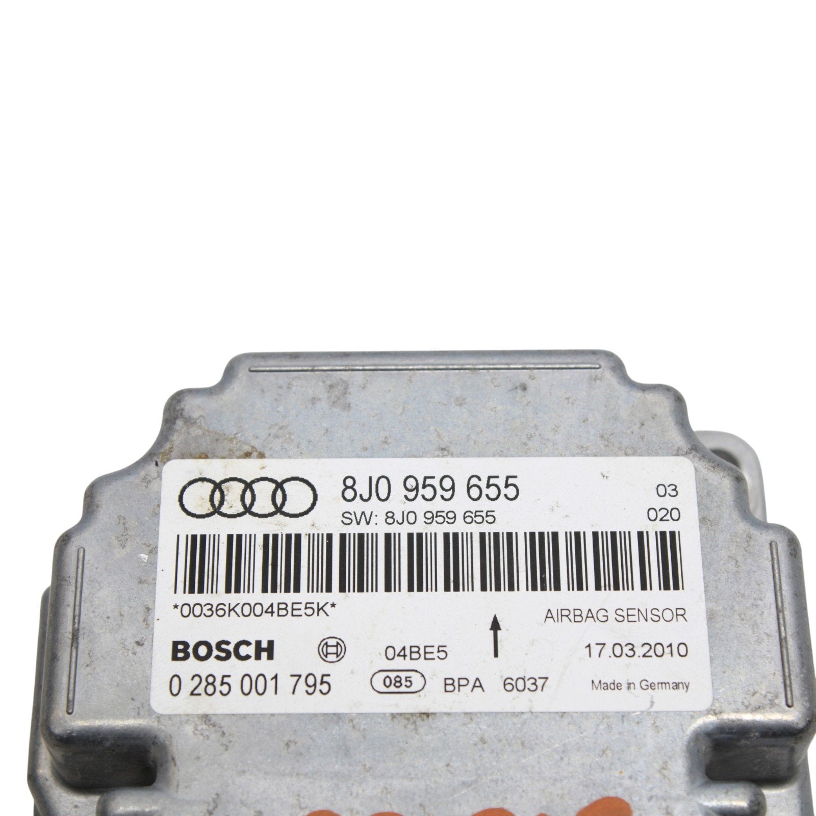 2009-2015 Audi TT TTS TTRS SRS Computer Control Module Unit 8J0959655 *No Codes