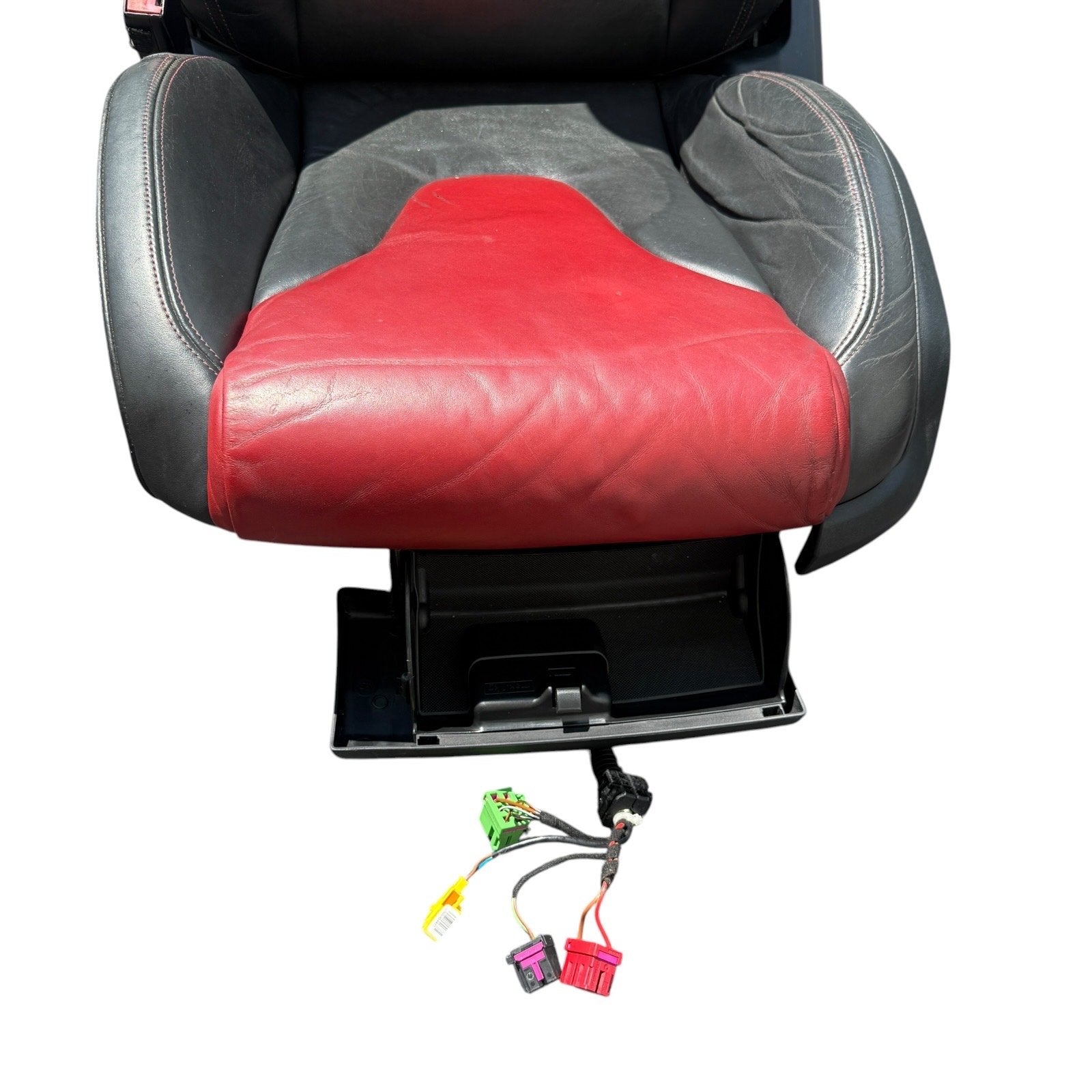2009-2015 Audi TTS 8J Front Heated Sport Magma Red Seats Set OEM *Have Wear*