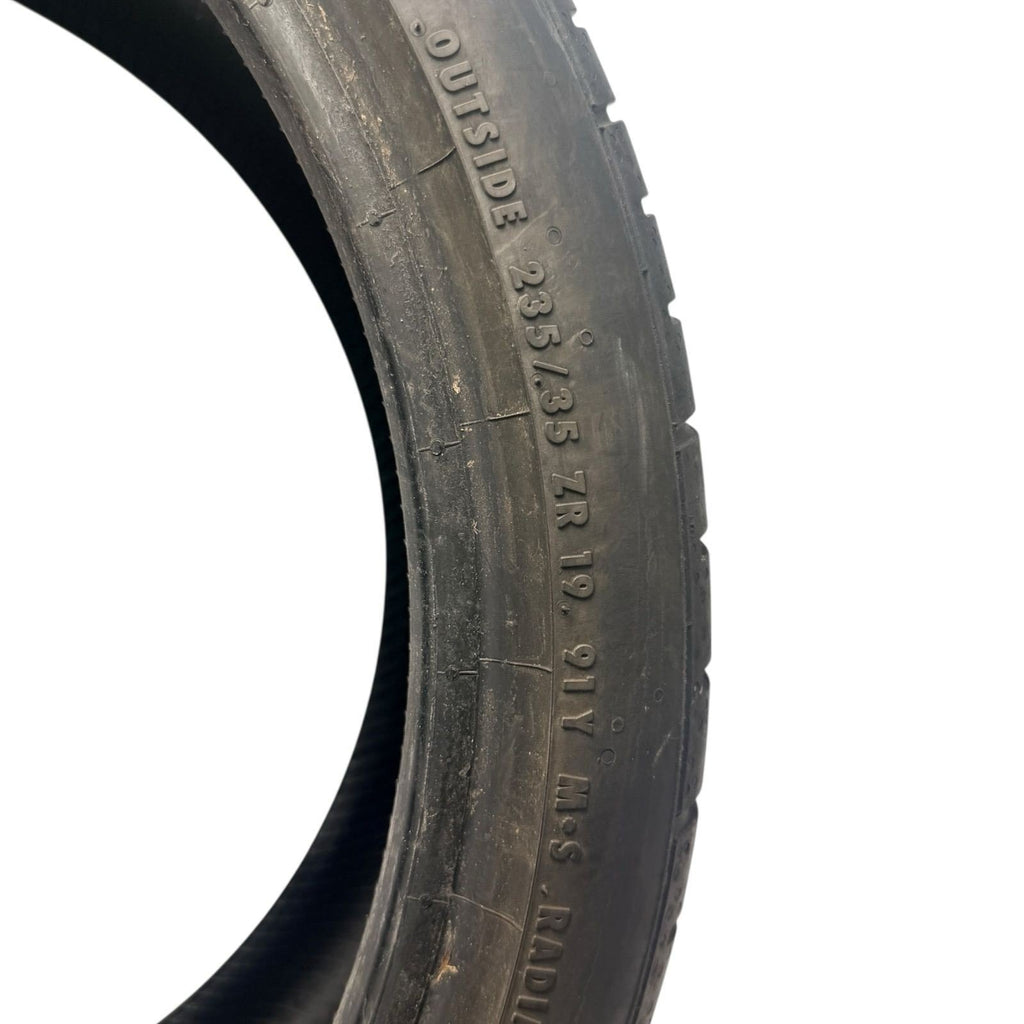 Used 235/35ZR19 Continental ExtremeContact DWS06 91Y 6/32 - 1 Tire