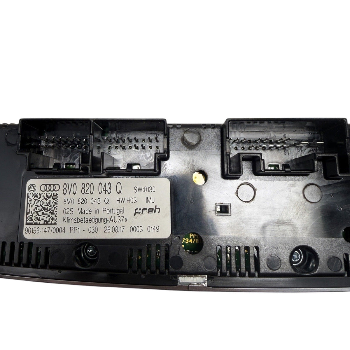 2017-2019 Audi A3 S3 RS3 AC Heater Temperature Climate Control 8V0820043