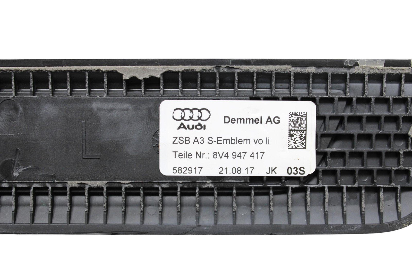 2015-2020 AUDI A3 S3 FRONT LEFT DRIVER SIDE DOOR SILL SCUFF PLATE PANEL OEM