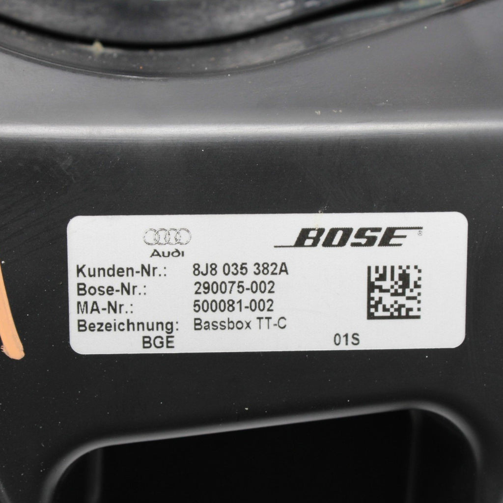 MK2 Audi TT TTS TTRS Coupe Bose Rear Left Subwoofer Bassbox Oem 2008-2015