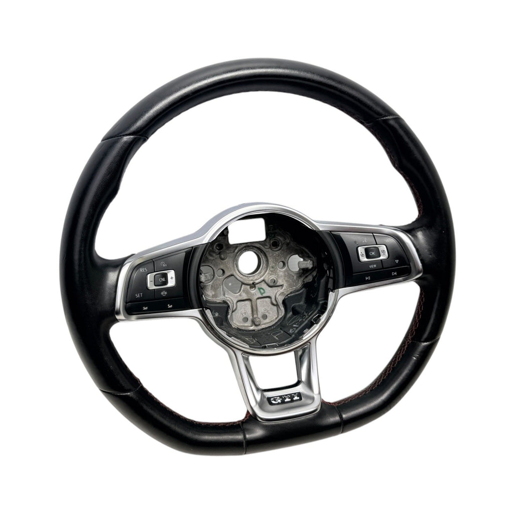2018-2021 MK7 VW GTI Black Leather Steering Wheel Manual Trans MK7.5 Genuine