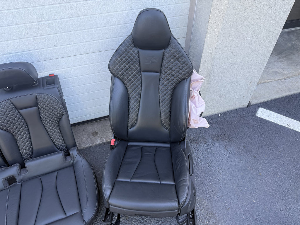 2017-2020 Audi S3 Front & Rear Seats - Airbag Deployed
