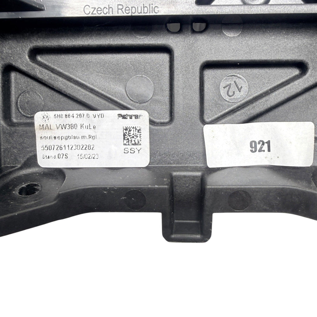 2022-2025 Volkswagen Golf R Leather Armrest Blue Stitched OEM