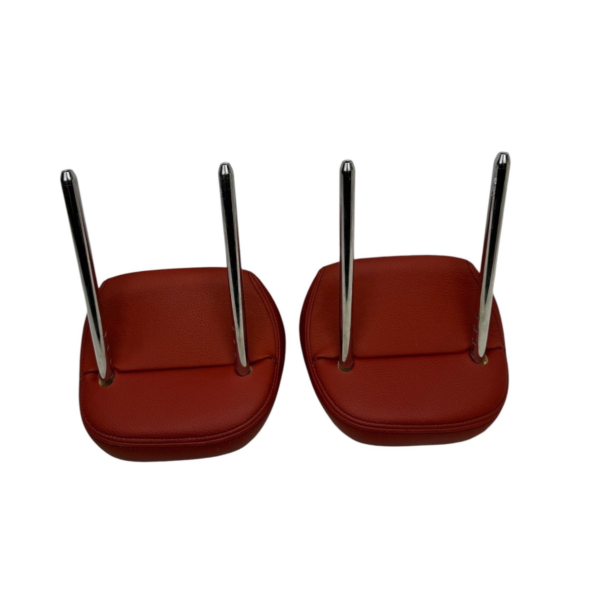 2014-2016 BMW 435i Grand Coupe Red Leather Rear Headrest Pair OEM