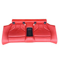 BMW F82 M4 Coupe 15-20 Rear Back Seats Cushion Red Leather Backrest Bench