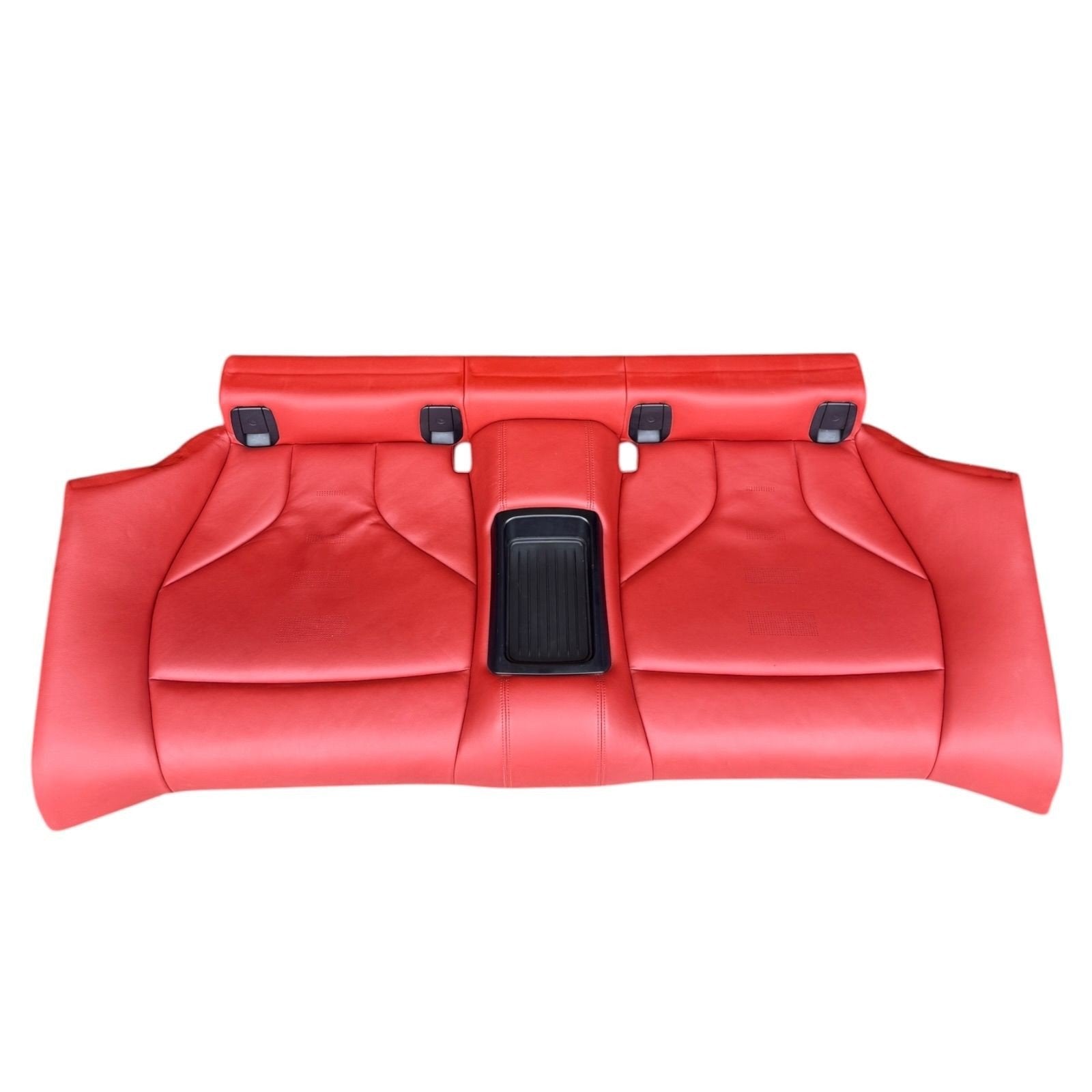 BMW F82 M4 Coupe 15-20 Rear Back Seats Cushion Red Leather Backrest Bench
