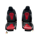 2009-2015 Audi TTS 8J Front Heated Sport Magma Red Seats Set OEM *Have Wear*