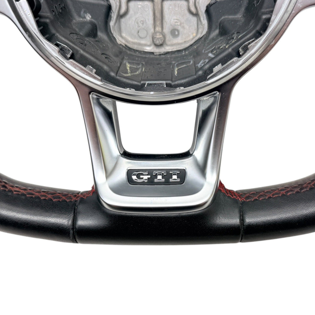 2018-2021 MK7 VW GTI Black Leather Steering Wheel Manual Trans MK7.5 Genuine